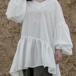 Oversized White Blouse for Women