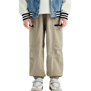Boys' Beige Cargo Pants