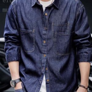 Men's Light Wash Denim Shirt - Classic
