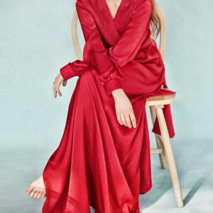 Luxury Satin Long Night Robe for Women