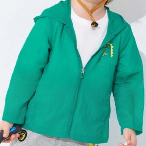 Kids Bright Green Hooded Jacket