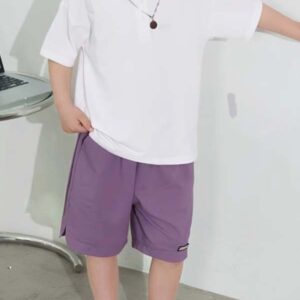Kids Oversized White Polo Shirt