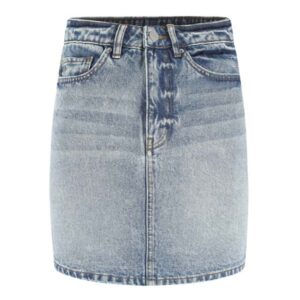 Light Blue Gradient Denim Mini Skirt