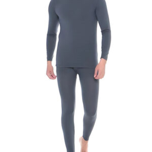 Men's Dark Gray Fitted Thermal Set