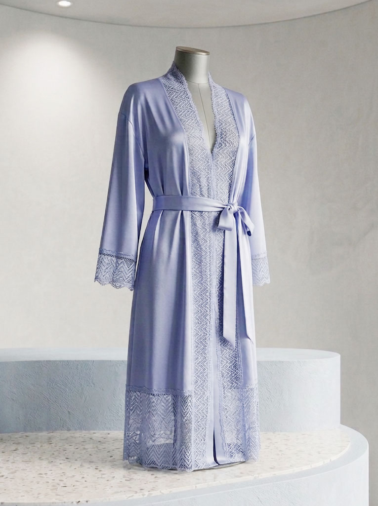 Satin sleep robe